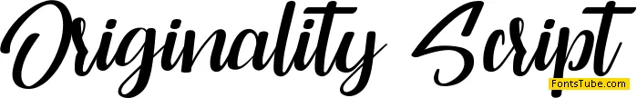Originality Script Personal Use Font