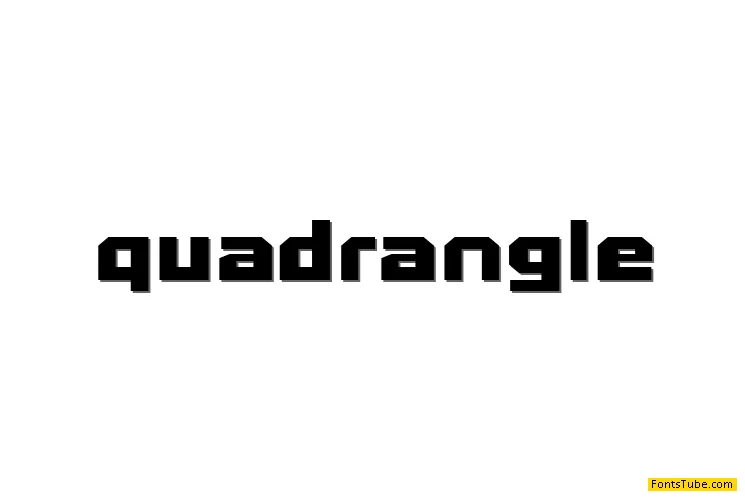 Quadrangle Font