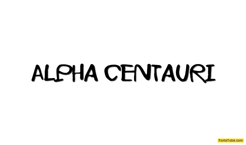 Alpha Centauri Font