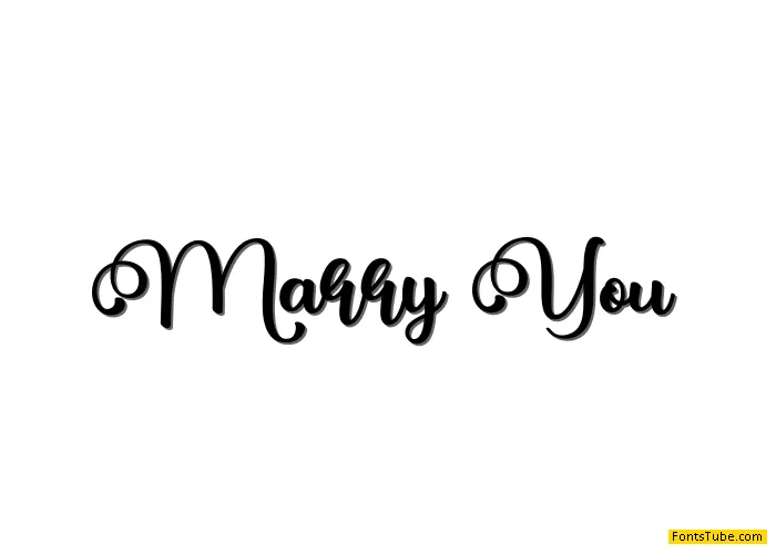 Marry You
