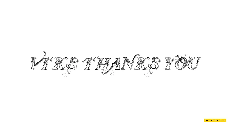 Vtks Thanks You Font