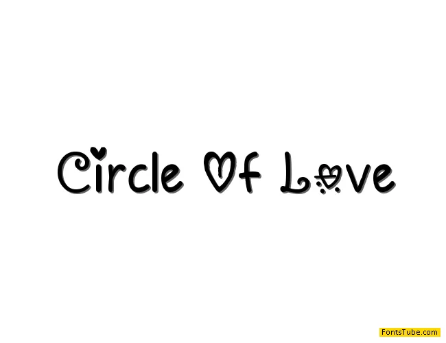 Circle Of Love Font