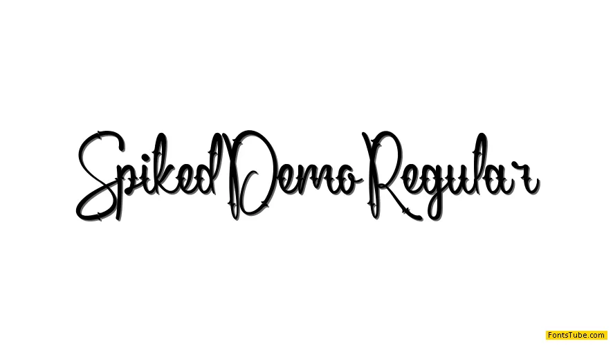 Spiked Demo Font