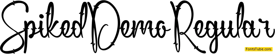 Spiked Demo Font