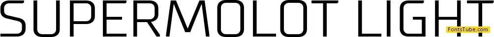 Supermolot Light Font