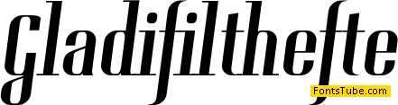Gladifilthefte Font