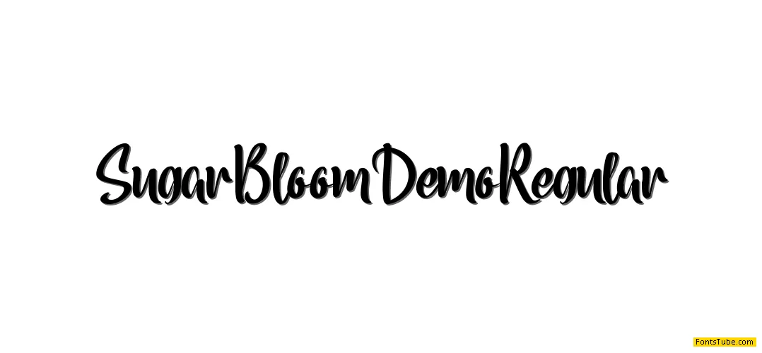 Sugar Bloom Demo Font