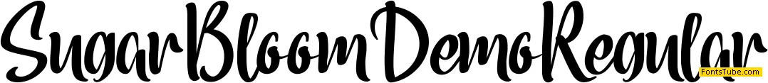 Sugar Bloom Demo Font