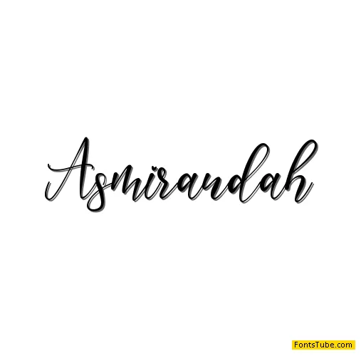 asmirandah Font