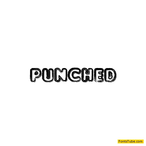 Punched Font
