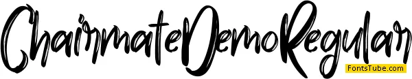 Chairmate Demo Font