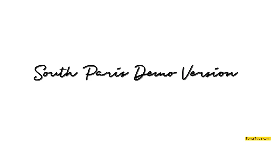 South Paris Demo Version Font