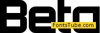 Beta Font