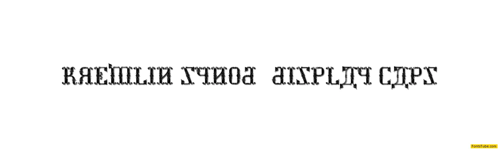 Kremlin Synod (Display Caps) Font