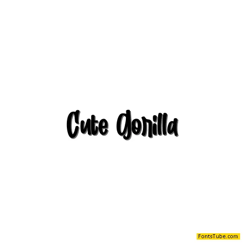 Cute Gorilla Font