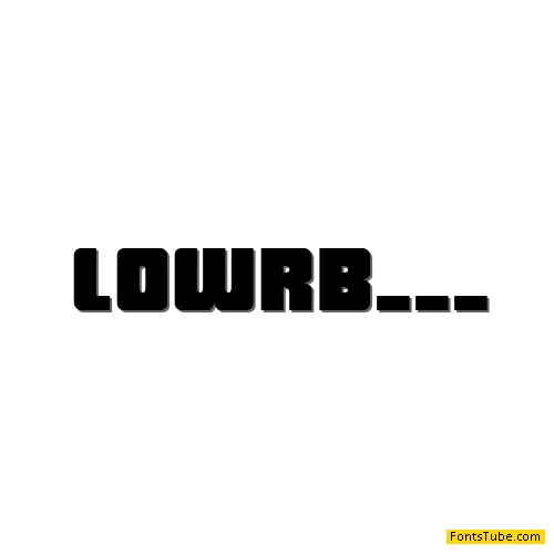 LowRider BB Font Family