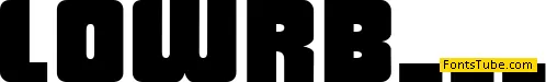 LowRider BB Font Family