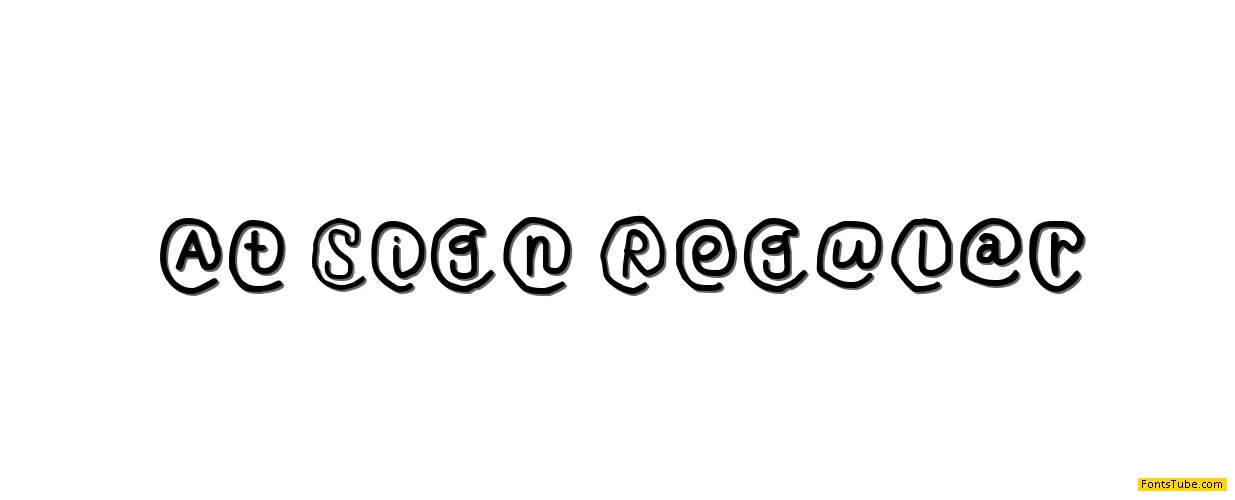 At Sign Font