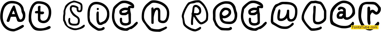 At Sign Font