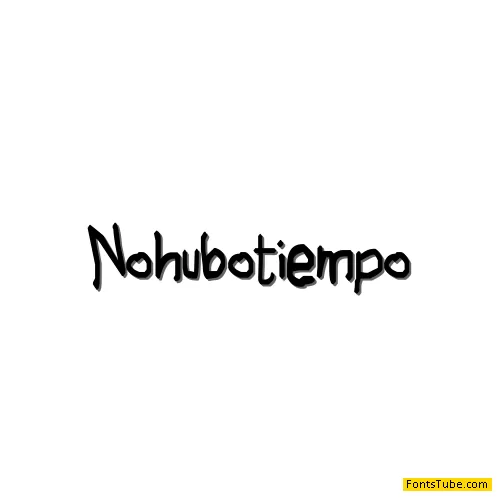 No hubo Tiempo Font