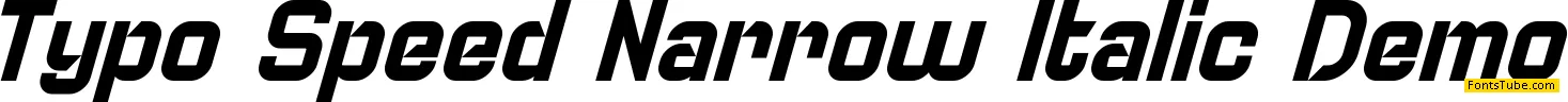 Typo Speed Demo Font Family