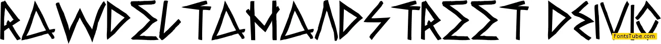 Raw Delta Hand Street Font