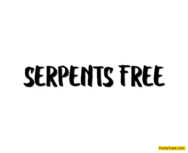 SERPENTS FREE Font
