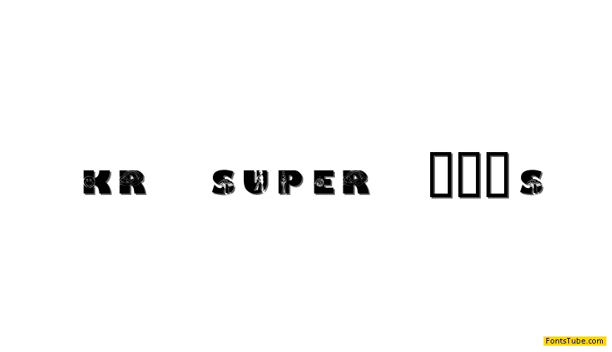 KR Super 70's Font