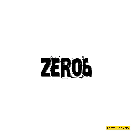 Zero & Zero Is Font