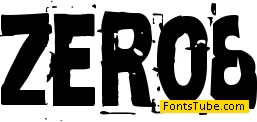 Zero & Zero Is Font