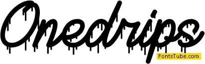 Onedrips Font