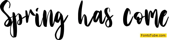 Spring has come - personal use Font