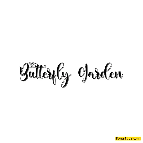 Butterfly Garden Font