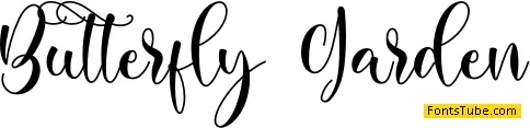 Butterfly Garden Font