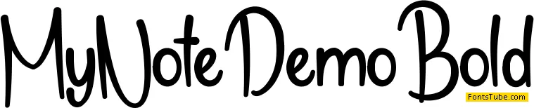 My Note Demo Font Family