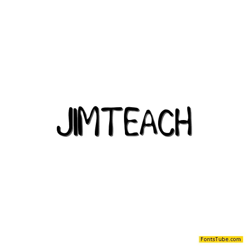Jim teacher Font