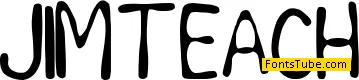 Jim teacher Font