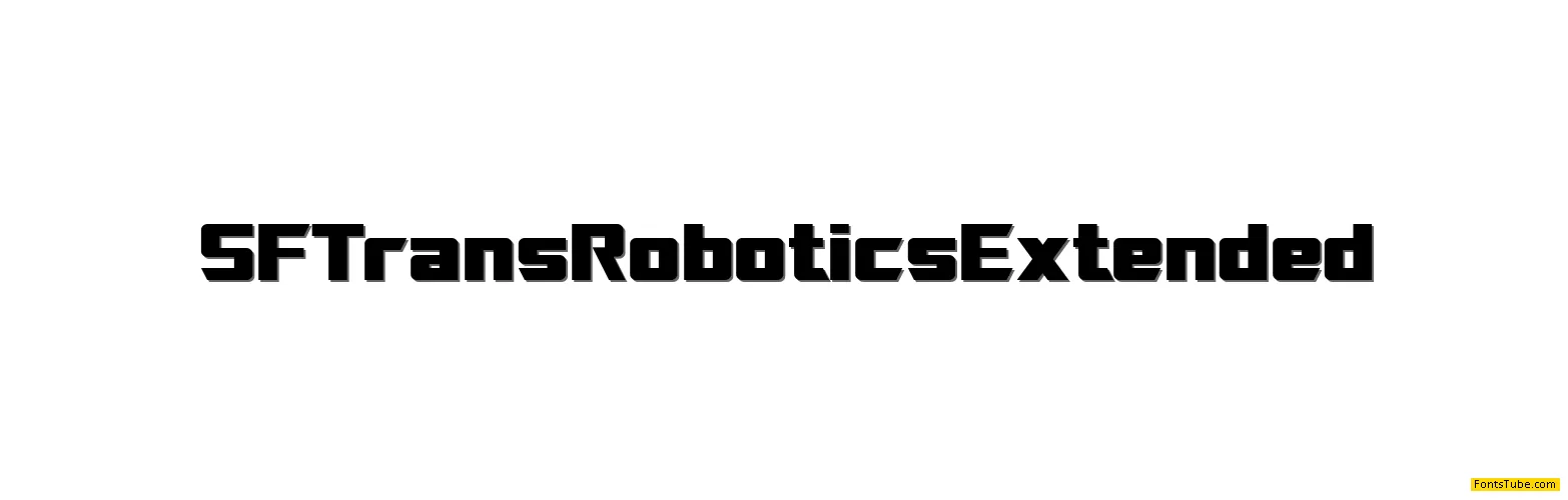 SF TransRobotics Font Family