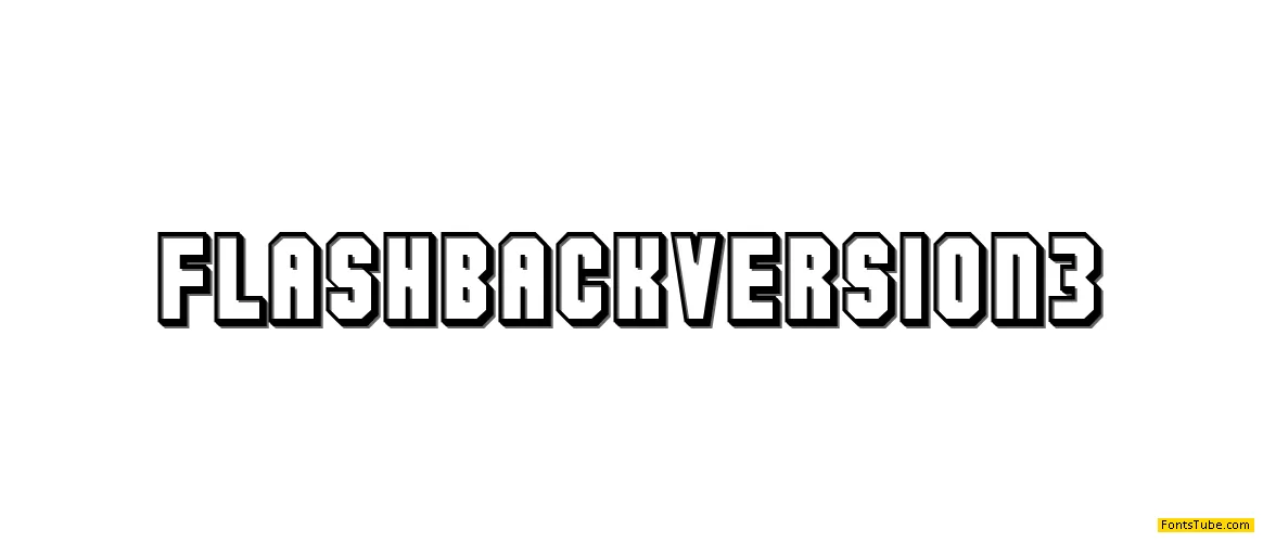 Flashback version 3 Font