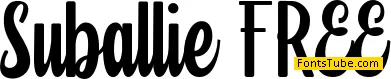 Suballie FREE Font