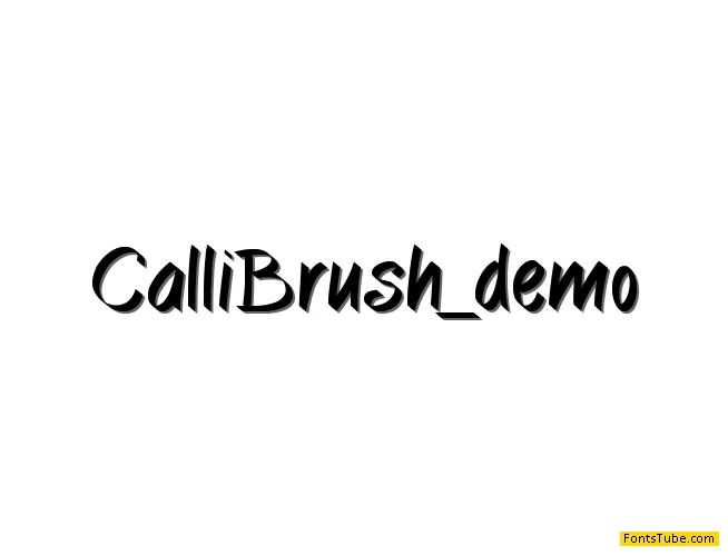 CalliBrush Font