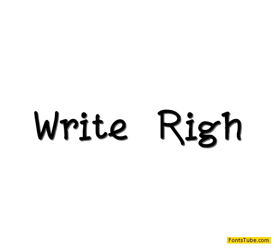 Write Righ Font
