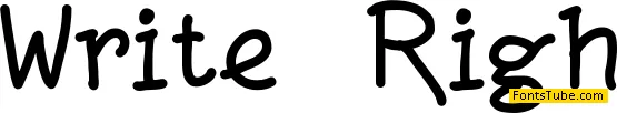 Write Righ Font