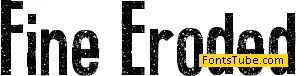 Fine Eroded Font