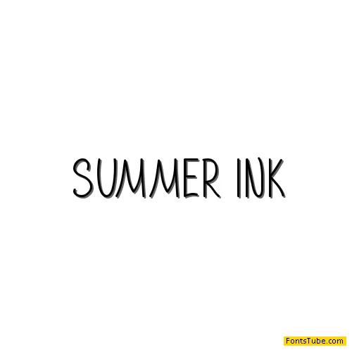 Summer Ink Font