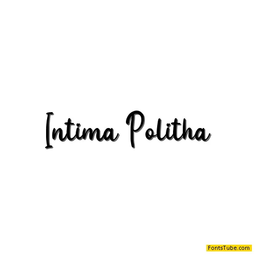 Intima Politha - Personal Use Font