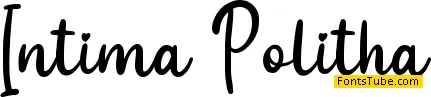 Intima Politha - Personal Use Font