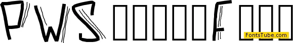 PW Scared Font