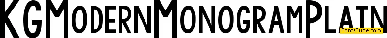 KG Modern Monogram Font Family