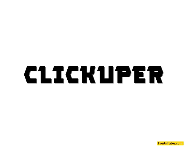 Clickuper Font